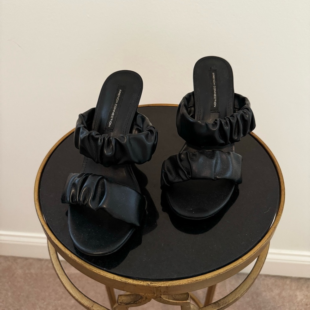 French Connection Crystal Ruched Mule - Picture 2 of 4